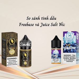 so sánh juice freebase và juice salt nic