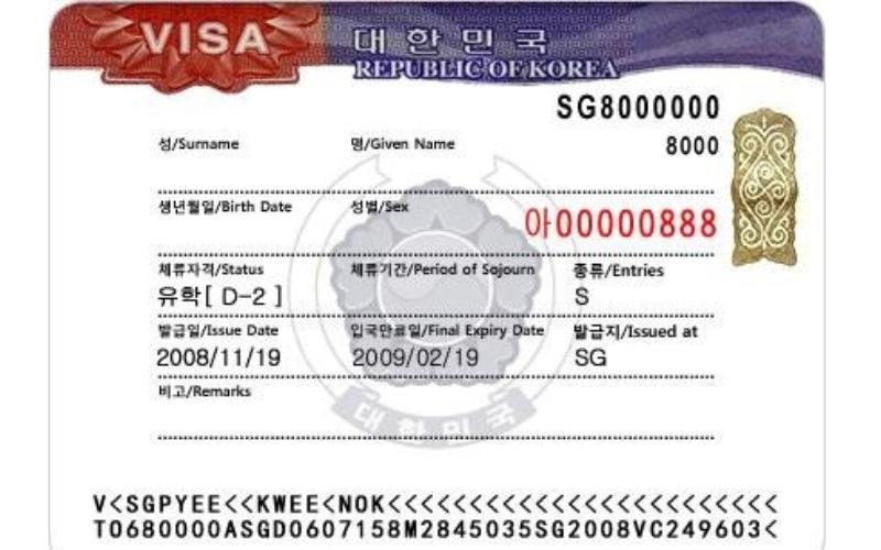 visa hàn quốc d2