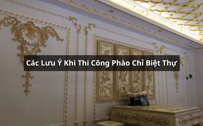 thi công phào chỉ biệt thự