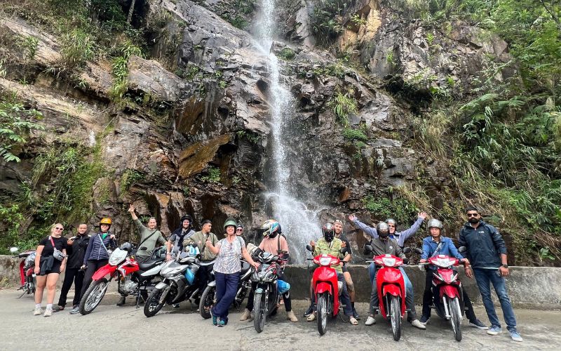 Ha Giang Motorbike Tour with winding roads and breathtaking mountain views waiting for you