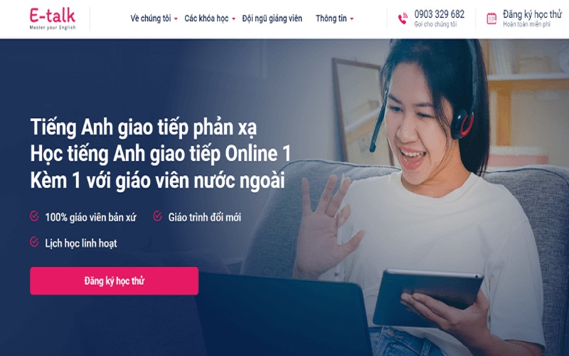 Trung tâm tiếng Anh online E-Talk